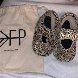 Size 4 leopard freshly picked moccasins NWOT